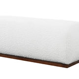 Kelvin Ivory Boucle Bench by Ashcroft Furniture at Eve Furniture