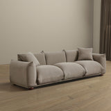 Kely 100'' Mocha Boucle Upholstered Sofa