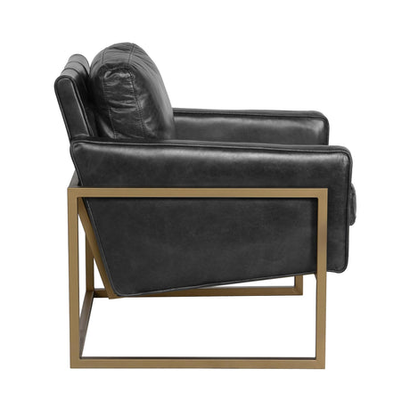 Ken Jet Black Accent Chair by Classic Home at Eve Furniture