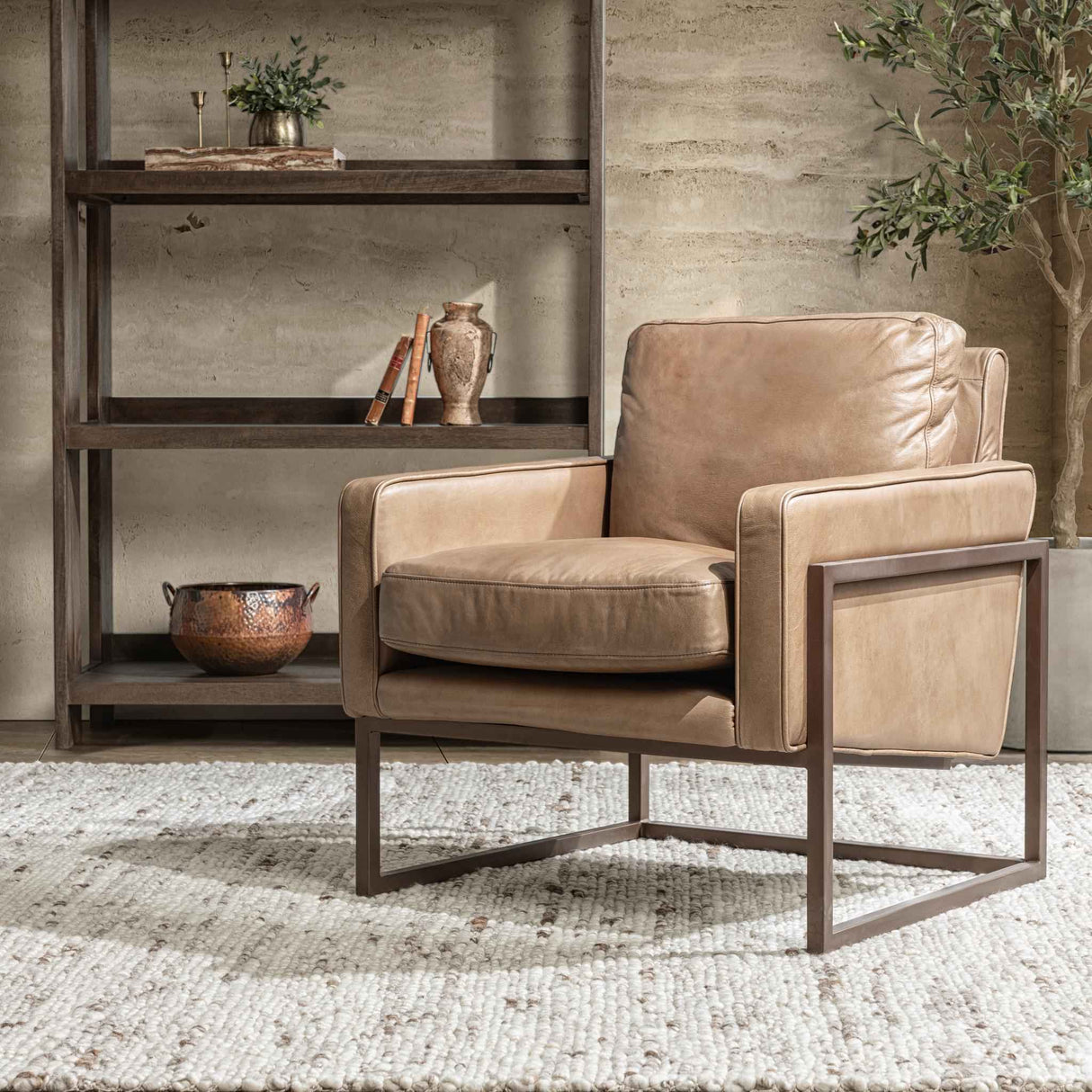 Ken Tan Accent Chair by Classic Home at Eve Furniture