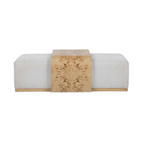 Kenan Ottoman - Creamy Ivory by Classic Home at Eve Furniture