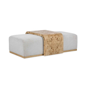 Kenan Ottoman - Creamy Ivory by Classic Home at Eve Furniture