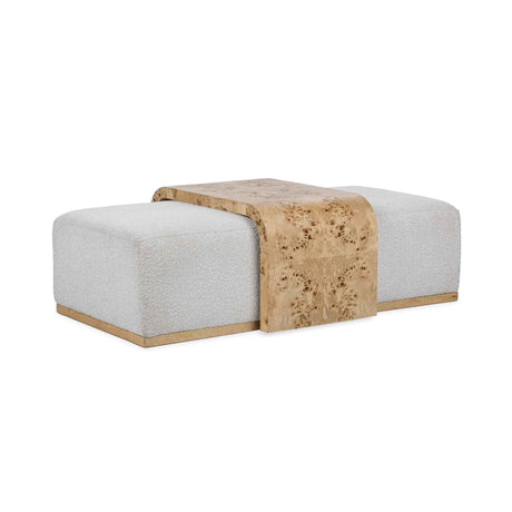 Kenan Ottoman - Creamy Ivory by Classic Home at Eve Furniture
