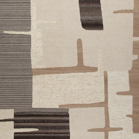 Kencher Beige/Brown Extra Large Rug by ASHLEY FURNITURE at Eve Furniture