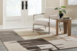 Kencher Beige/Brown Large Rug by Ashley at Eve Furniture