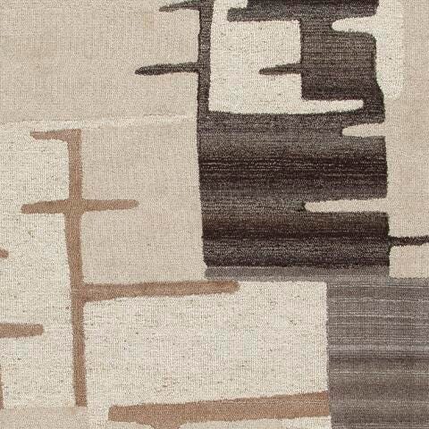 Kencher Beige/Brown Medium Rug by Ashley at Eve Furniture