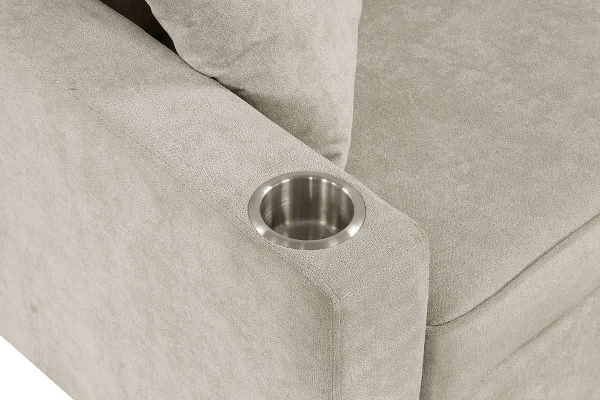 Kendal Beige Sleeper Sofa Sectional