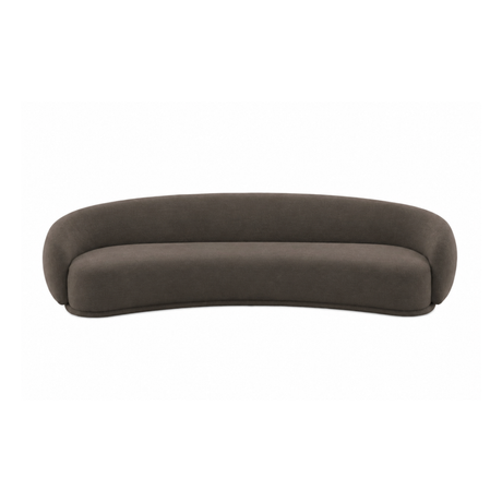 Kendall 120" Java Brown Textured Chenille Sofa by TOV Furniture at Eve Furniture