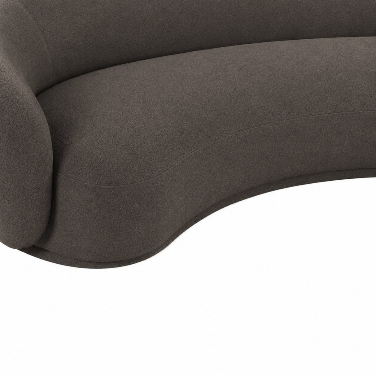 Kendall 120" Java Brown Textured Chenille Sofa by TOV Furniture at Eve Furniture