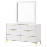 Kendall 6-drawer Dresser with Mirror White