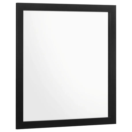 Kendall Black Square Dresser Mirror by Coaster at Eve Furniture