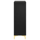 Kendall Black/Gold 5-Drawer Chest by Coaster at Eve Furniture