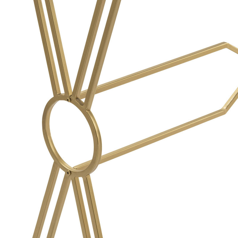 Kendall Gold/Blue Console Table by Crestview at Eve Furniture