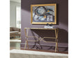 Kendall Gold/Blue Console Table by Crestview at Eve Furniture