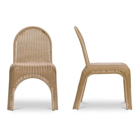 Kendall Natural Outdoor Dining Chair (Set of 2) by MOES at Eve Furniture