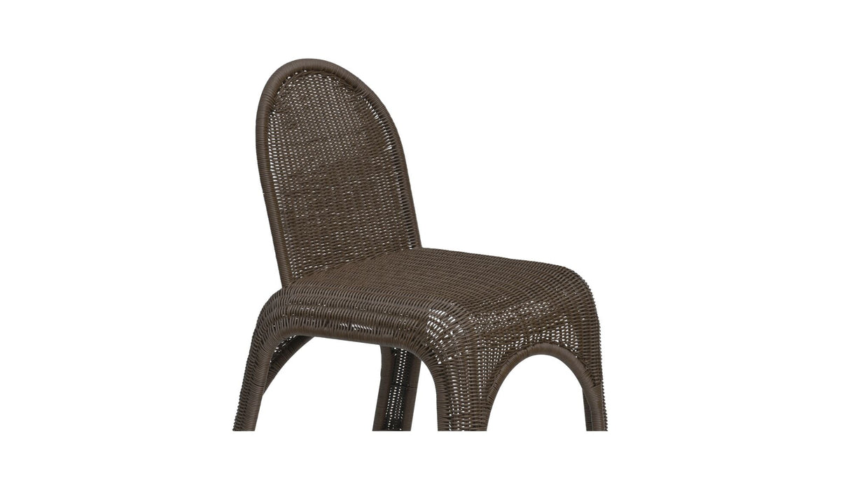 Kendall Outdoor Dining Chair Brown - Set of 2 by Moe's Home at Eve Furniture