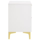 Kendall White 2-Drawer Nightstand by Coaster at Eve Furniture