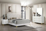 Kendall White 4-Piece California King Bedroom Set by Coaster at Eve Furniture