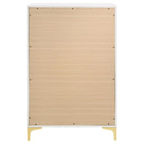 Kendall White 5-Drawer Chest by Coaster at Eve Furniture