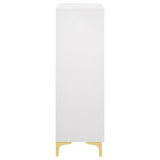 Kendall White 5-Drawer Chest by Coaster at Eve Furniture