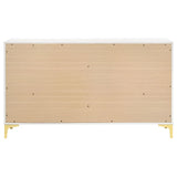 Kendall White 6-Drawer Dresser by Coaster at Eve Furniture