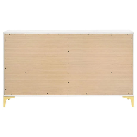 Kendall White 6-Drawer Dresser by Coaster at Eve Furniture