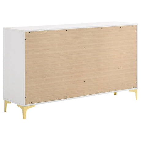 Kendall White 6-Drawer Dresser by Coaster at Eve Furniture