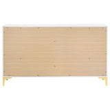 Kendall White 6-Drawer Dresser by Coaster at Eve Furniture