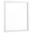 Kendall White Square Dresser Mirror by Coaster at Eve Furniture