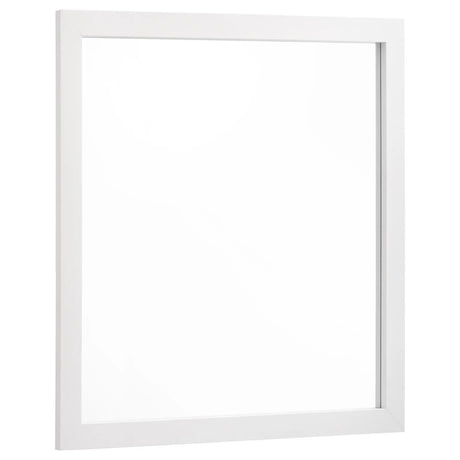 Kendall White Square Dresser Mirror by Coaster at Eve Furniture