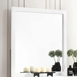 Kendall White Square Dresser Mirror by Coaster at Eve Furniture