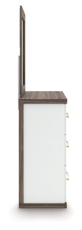 Kendanport Brown Dresser and Mirror by Ashley at Eve Furniture