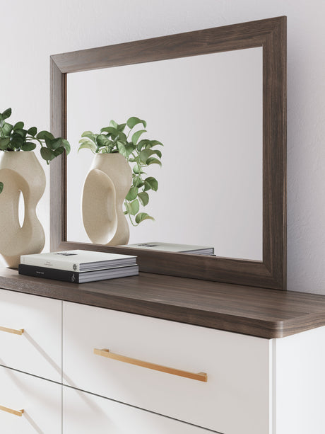 Kendanport Brown Dresser and Mirror by Ashley at Eve Furniture