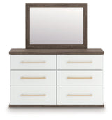 Kendanport Brown Dresser and Mirror
