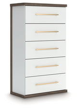 Kendanport Brown/White Chest of Drawers by Ashley at Eve Furniture