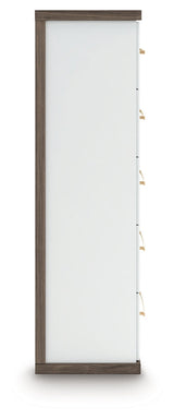 Kendanport Brown/White Five Drawer Chest by Ashley at Eve Furniture