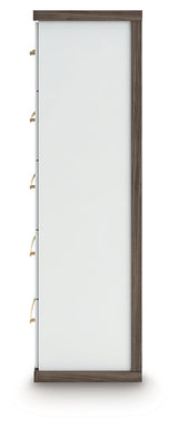 Kendanport Brown/White Five Drawer Chest by Ashley at Eve Furniture