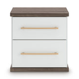 Kendanport Brown/White Upholstered Bedroom Set by Ashley at Eve Furniture