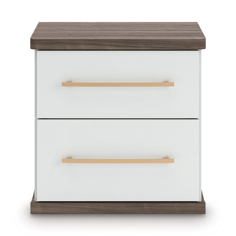 Kendanport Brown/White Upholstered Bedroom Set by Ashley at Eve Furniture