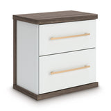 Kendanport Brown/White Upholstered Bedroom Set by Ashley at Eve Furniture