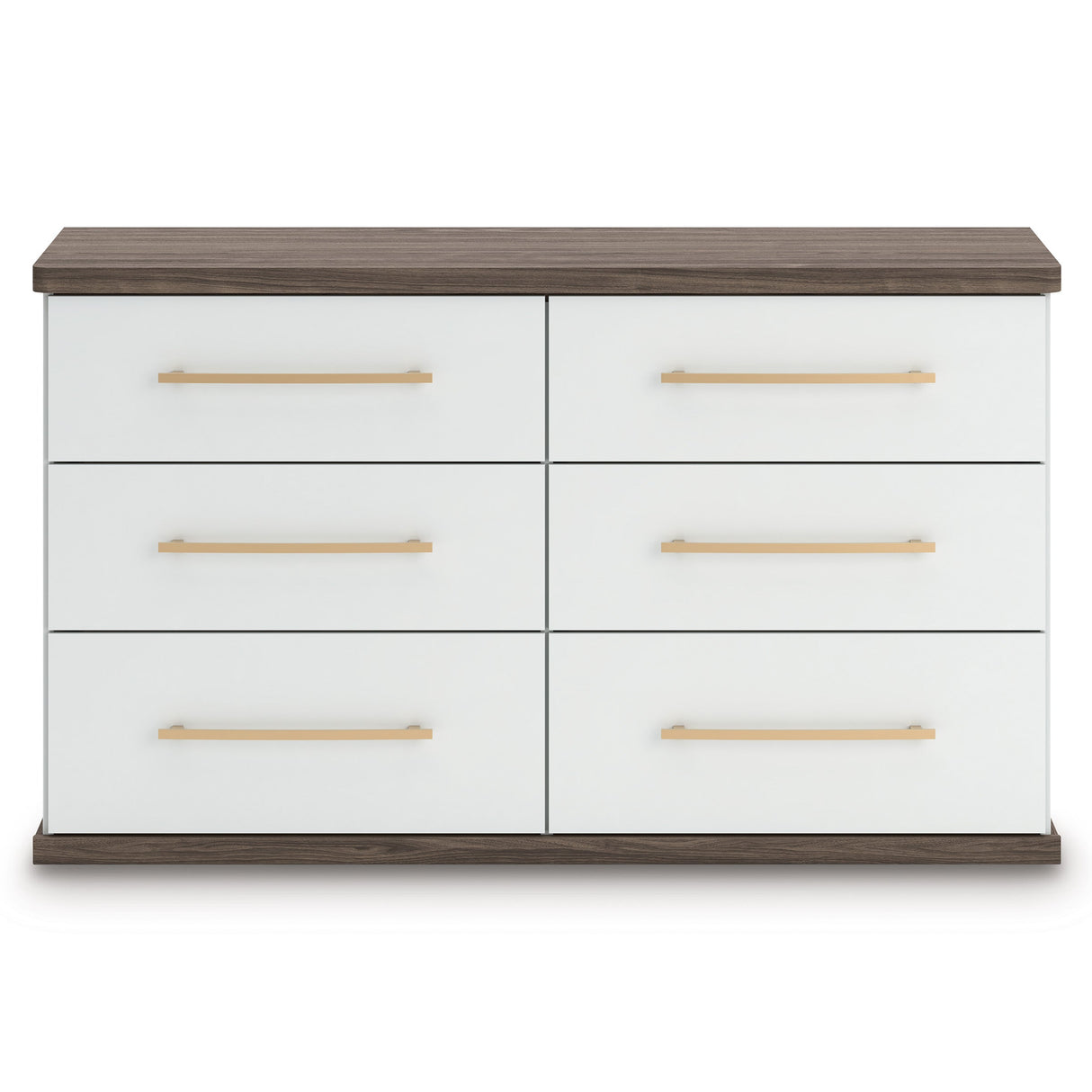 Kendanport Brown/White Upholstered Bedroom Set by Ashley at Eve Furniture