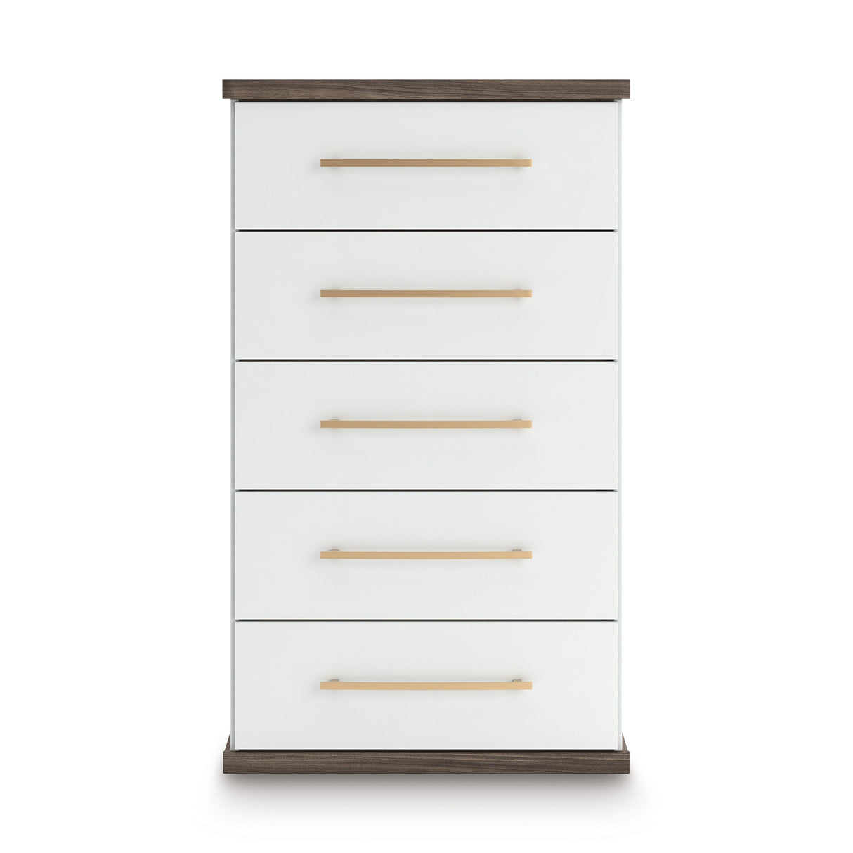 Kendanport Brown/White Upholstered Bedroom Set by Ashley at Eve Furniture