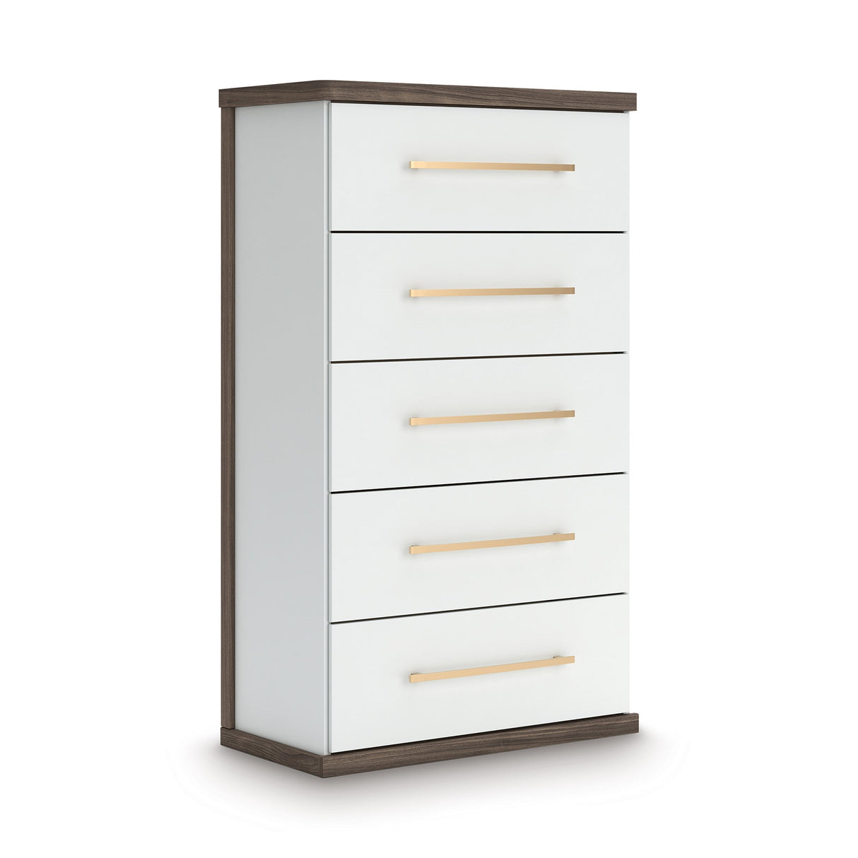Kendanport Brown/White Upholstered Bedroom Set by Ashley at Eve Furniture