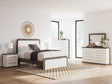 Kendanport Brown/White Upholstered Bedroom Set by Ashley at Eve Furniture