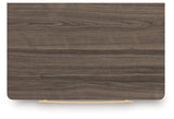 Kendanport White/Brown King Upholstered Bed, Dresser and Nightstand by Ashley at Eve Furniture