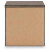 Kendanport White/Brown Queen Upholstered Bed, Dresser and Nightstand