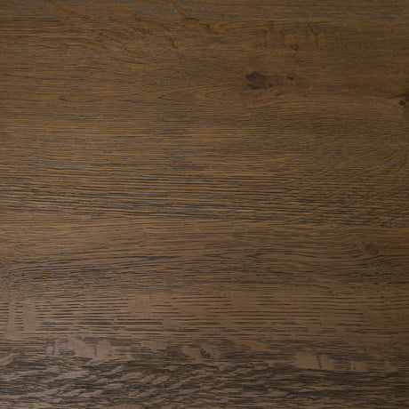 Kendrix Dark Brown Oak Wood Cappuccino Marble 4 Door Closed Sideboard by Mercana at Eve Furniture