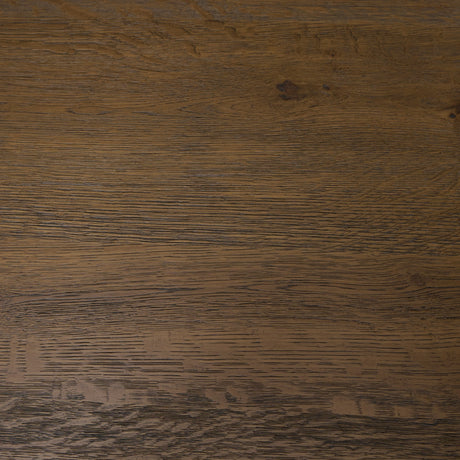 Kendrix Dark Brown Oak Wood Extendable Rectangular Dining Table by Mercana at Eve Furniture