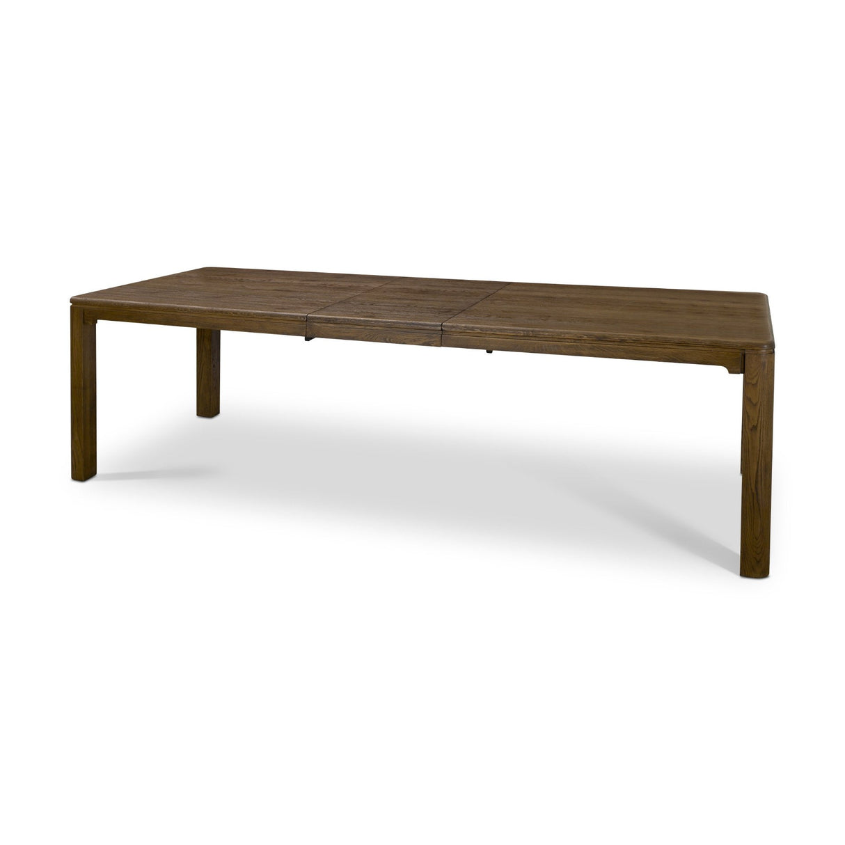 Kendrix Dark Brown Oak Wood Extendable Rectangular Dining Table by Mercana at Eve Furniture