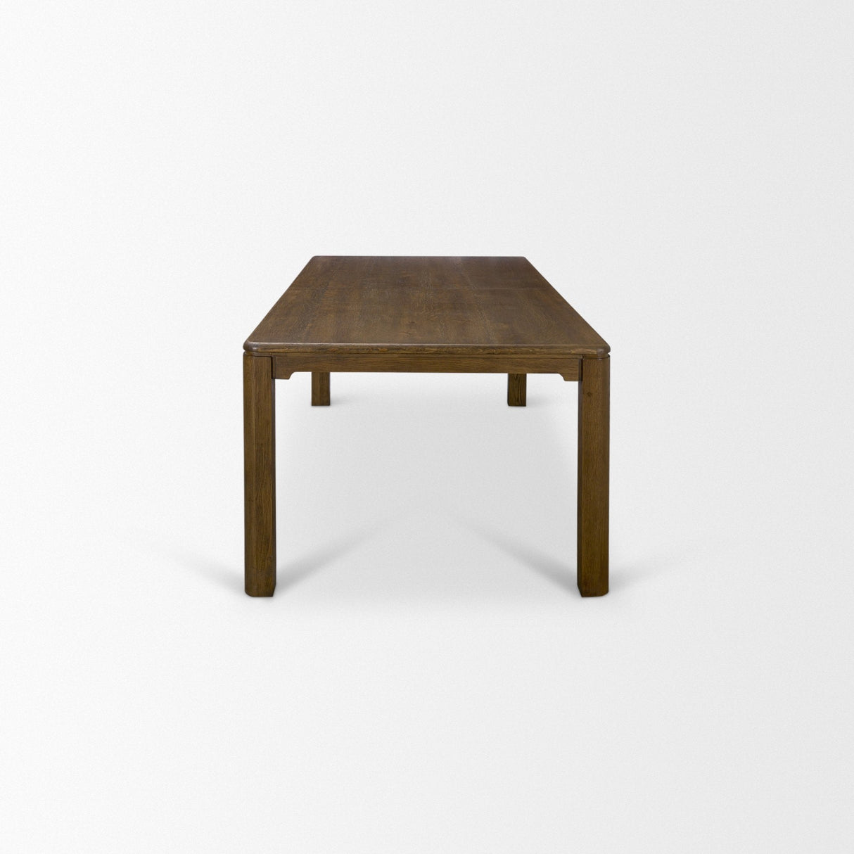Kendrix Dark Brown Oak Wood Extendable Rectangular Dining Table by Mercana at Eve Furniture